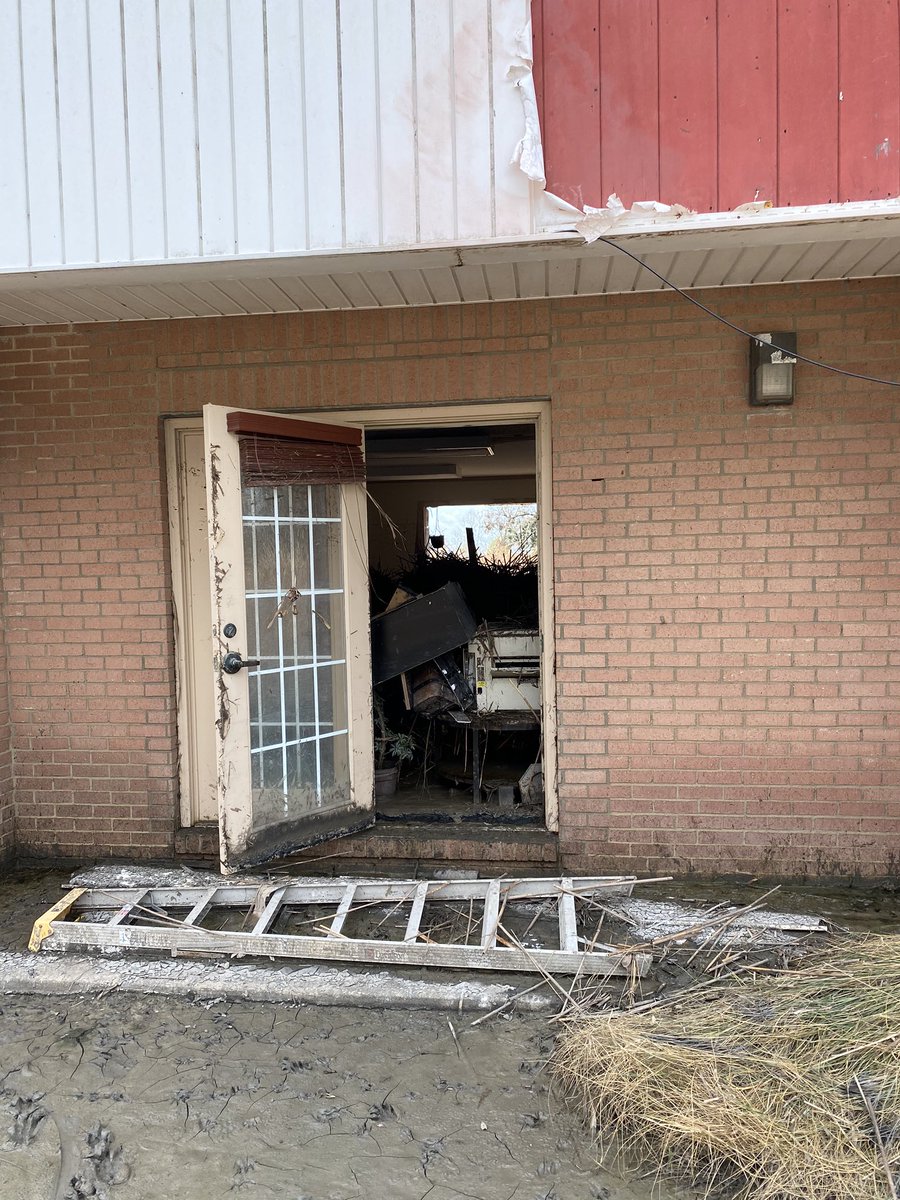 Saint Eugene Catholic Church in Grand Chenier, LA. Six foot high water mark in the church with up to 10' with waves outside. 