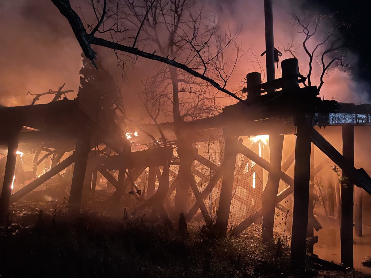 2- Alarm Fire.  Patterson & Wiltz St.  Wharf in river.  Photos by Chief C Mickal, NOFD Photo Unit