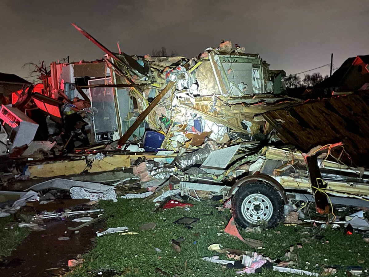 NOFD assisting St Bernard FD, Search & Rescue, Tornado.  Photos by Chief C Mickal, NOFD Photo Unit.