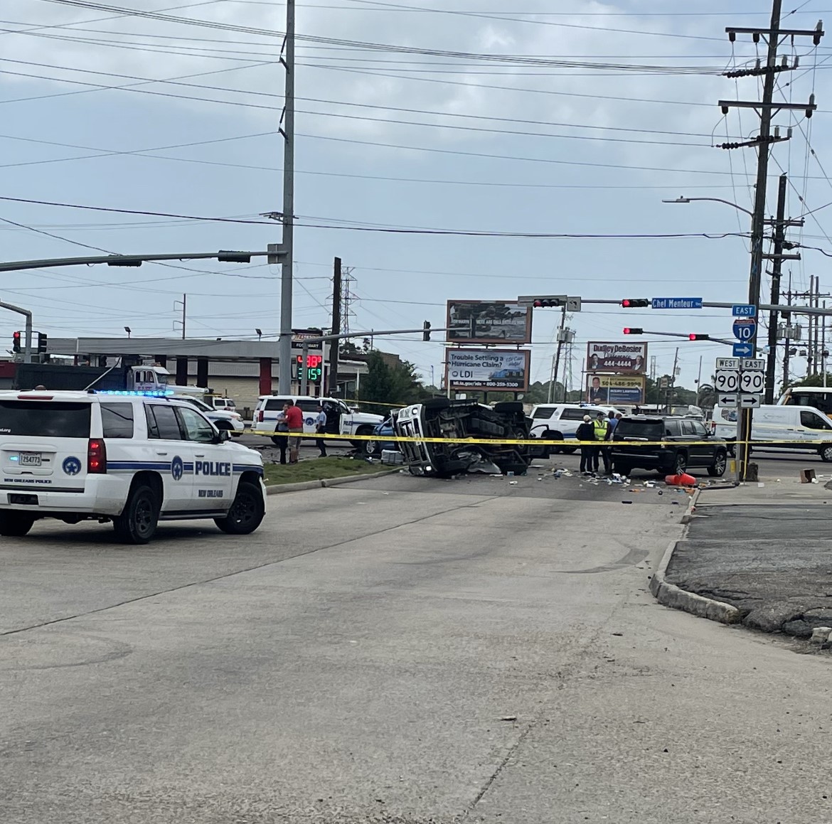 Multi-vehicle crash reported at Chef Menteur & Downman Road Tuesday afternoon