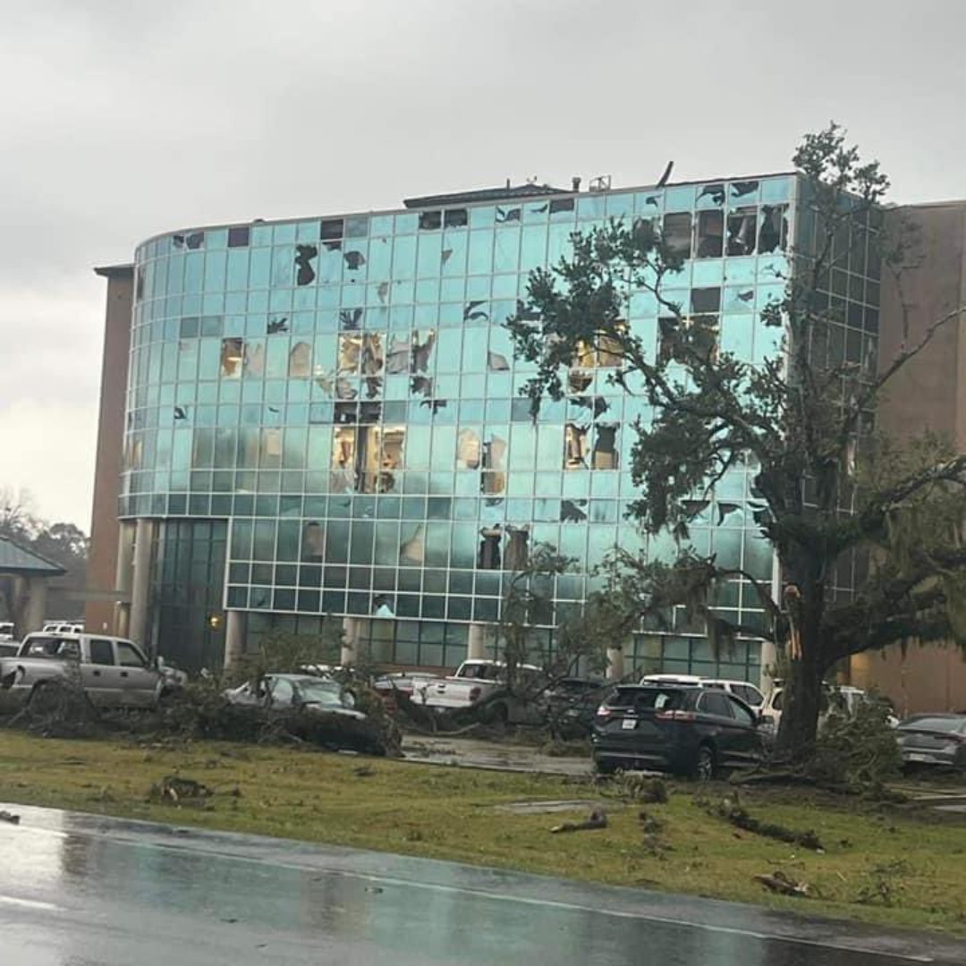 Camera Images: Tornado damage captured in New Iberia 