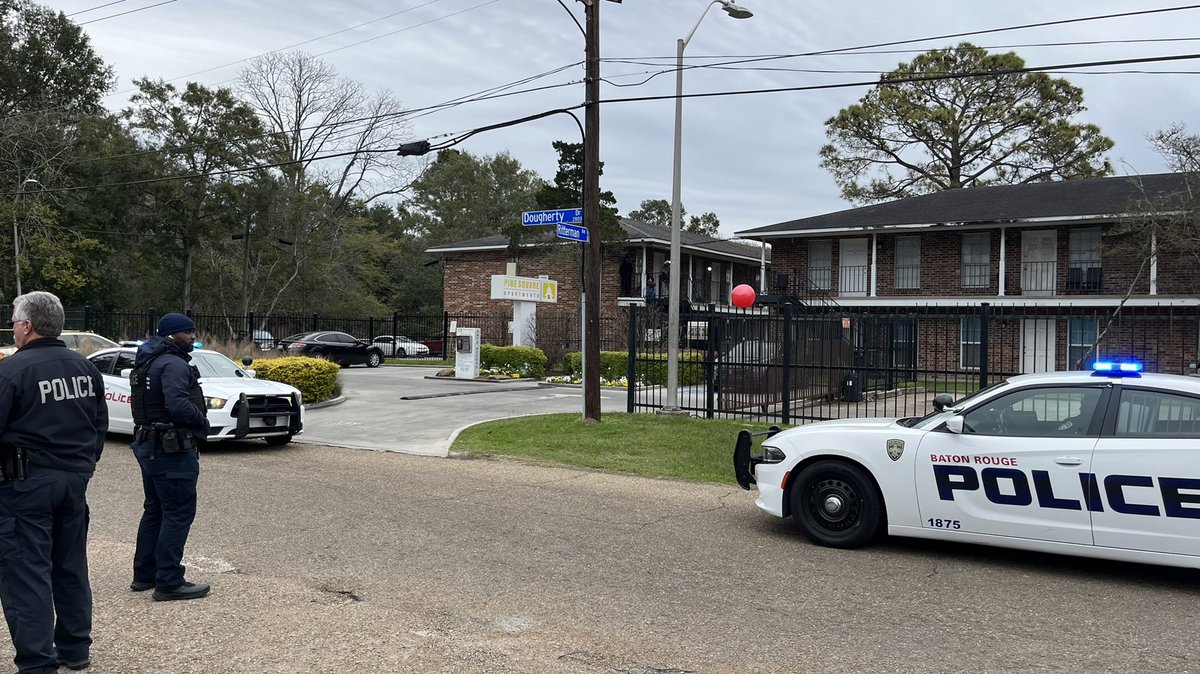 BRPD detectives are investigating a fatal shooting this morning on Dougherty Drive. The scene stretches from Neighbors Food Mart across to Pine Square Apartments and north up the street