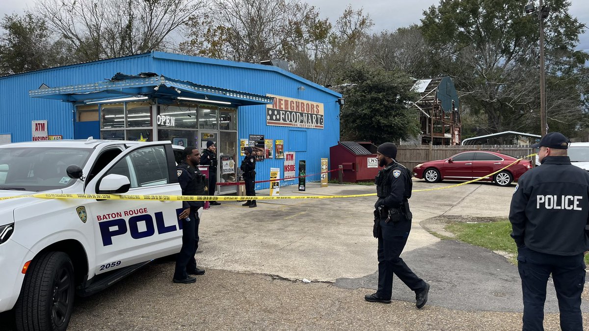 BRPD detectives are investigating a fatal shooting this morning on Dougherty Drive. The scene stretches from Neighbors Food Mart across to Pine Square Apartments and north up the street