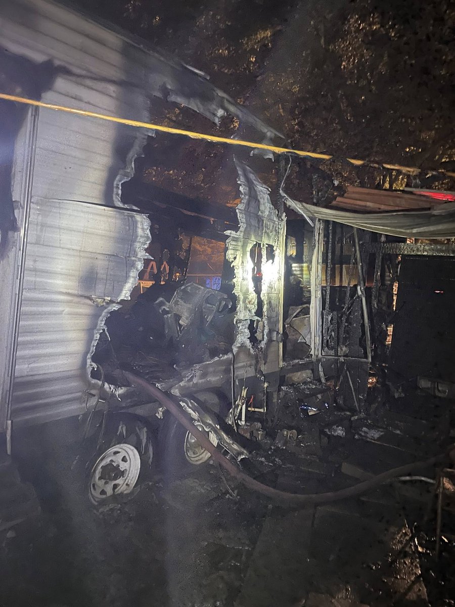 A family pet died after a Springfield trailer caught fire early Monday morning