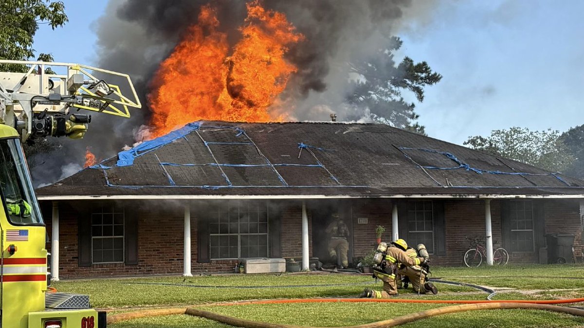 Two firefighters were injured after battling a fire that destroyed a home of three in the Iberville Terrace neighborhood, according to the St. George Fire Department