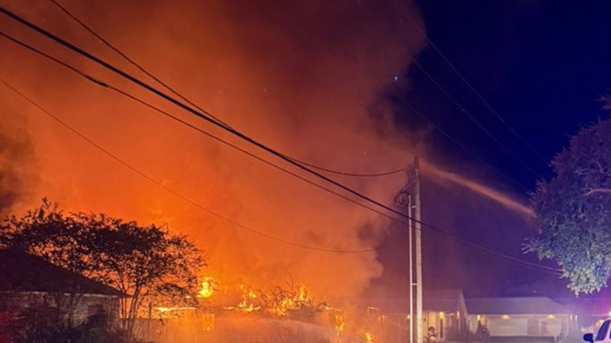 A Brusly home was ruled a total loss after an early morning house fire. Officials are still searching for a family's pet in the aftermath